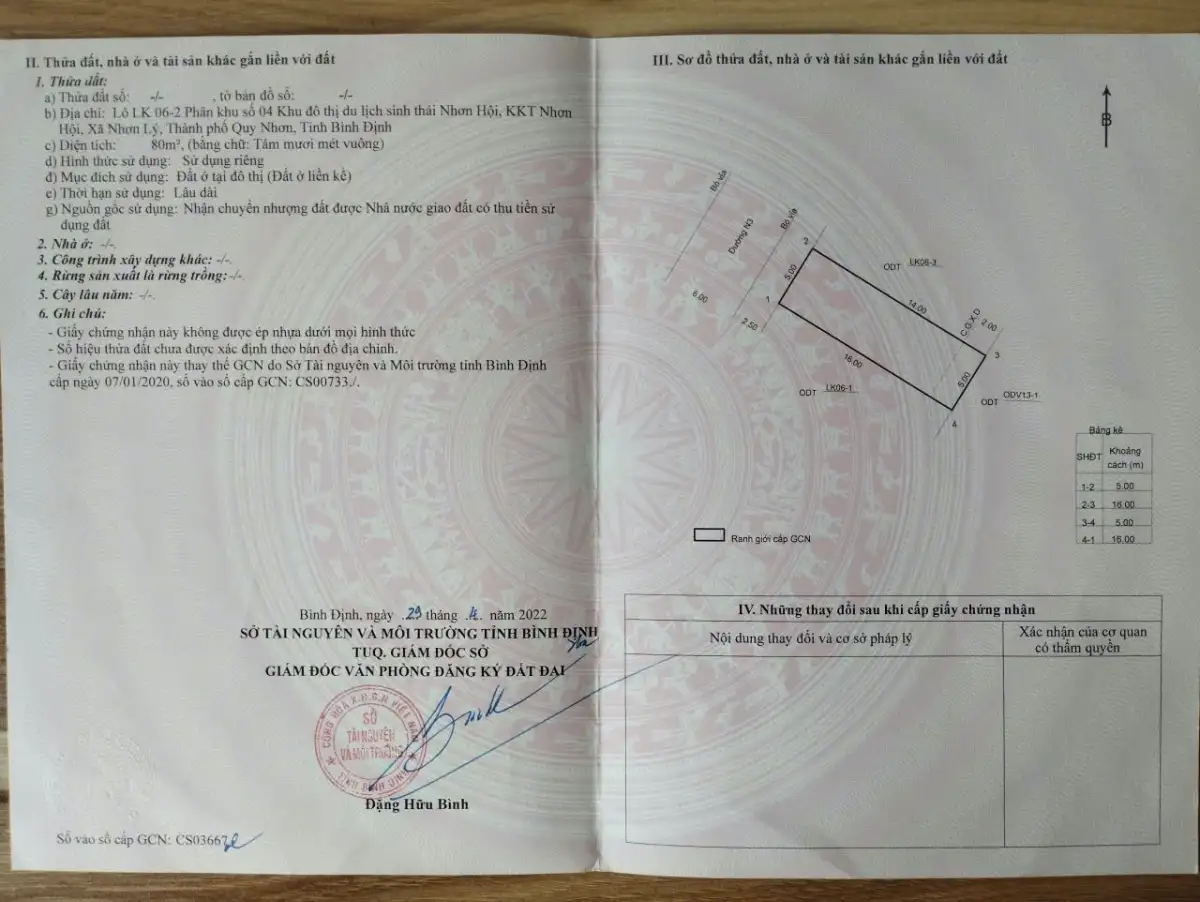 Bán Lô Đất Lk06-02 Phân Khu 4 Đối Diện Trường Học Đã Có Sổ