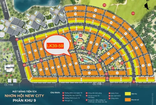 CHỦ BÁN GẤP LÔ LK39-59 – PHÂN KHU 9 NHƠN HỘI NEW CITY