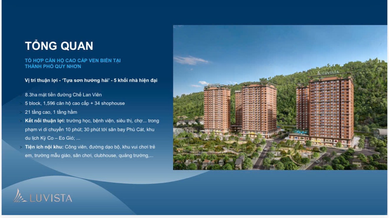 Luvista Quy Nhơn – Tâm điểm căn hộ gần biển, lựa chọn an cư và đầu tư bền vững
